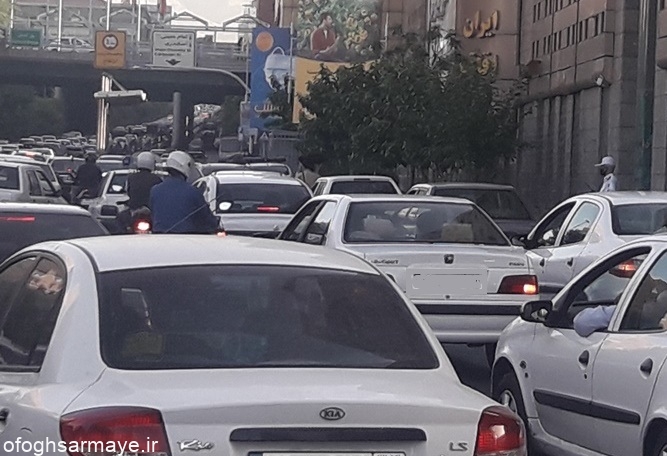 وضعیت ترافیکی معابر بزرگراهی و اصلی تهران در روز دوشنبه بیست و یکم تیر ماه 1400
